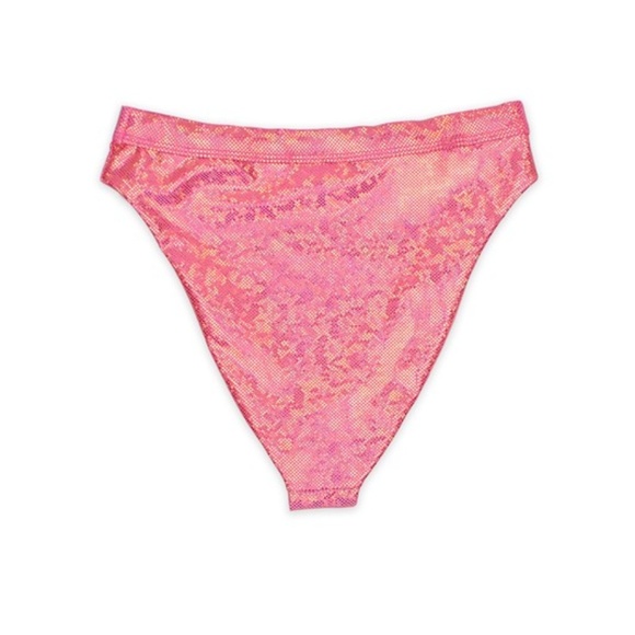 Candy Pink Metallic Bikini Set - Picture 3 of 6